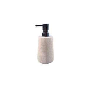 Tatay Saigon Liquid Soap Dispenser Beige and Silver